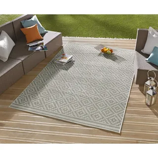 Northrugs Teppich »Raute«, 80x150cm grau