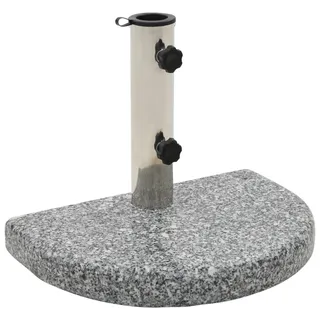 Sonnenschirmständer Granit 10 Kg Gebogen Grau Vidaxl