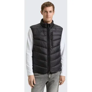 TOM TAILOR Steppweste Jacken Lightweight Steppweste mit Stehkragen schwarz S (44/46)