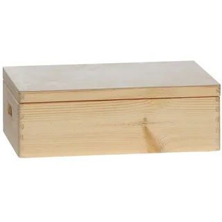 Bütic Allzweckkiste Holzbox Holzkiste stapelbar mit u. ohne Deckel Größenauswahl