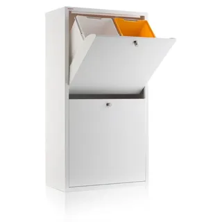 DON HIERRO - Mülltrennsystem 4 Fächer 80 L in Weiss EMI - Weiß