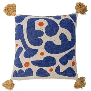 DAHEIM Kissen Eviaya 45 x cm Baumwolle Blau