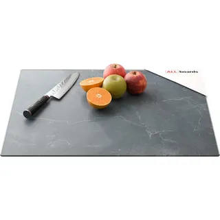 ALLboards Glas Herdabdeckplatte Schneidebrett ANTHRAZIT MARMOR cm Multi-Platte Arbeitsplatte Herdschutz Deko für Küchen Gehärtetes