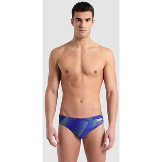 Badehose Slip Herren arena Halftone Print - Team Blue Green - 128JR