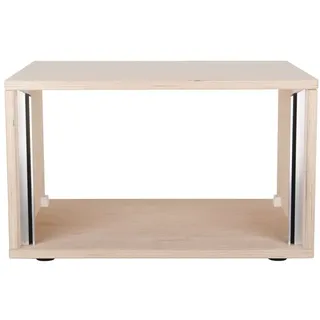 MUSIC STORE Musikinstrumentenständer, (Studiorack 6HE Bausatz Unlackiert Gerade Multiplex Aluminiumschienen Höhenverstellbar, Studiomöbel, Studio Racks), Studiorack Bausatz, 6HE Rack, Aluminiumschienen