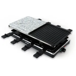 EasyMaxx Raclette Grill 1400W 8 Personen Schwarz/Grau