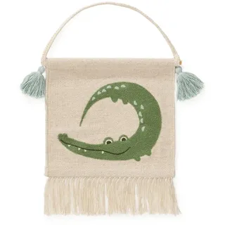 benuta Wanddeko, Grün, Textil, Tiere, Freiform, 35x40 cm, pflegeleicht, Teppiche & Böden, Teppiche
