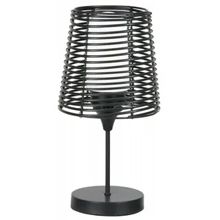 Tischlampe aussen Tischleuchte Bodenleuche Terrasse Balkon Garten Boho Rattan