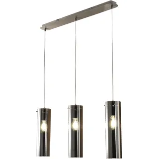 Fabas Luce Sintesi 3-flg. 60W 40 cm rund grau transparent
