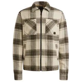 PME LEGEND Langarmshirt LONG SLEEVE SHIRT Heavy Big Check beige