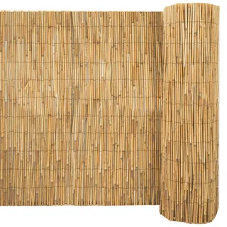 urfence Sichtschutzmatte 100 x 600 cm Braun Schilfrohr
