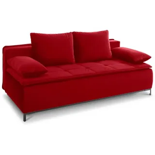 Schlafsofa Sugar Stoff Rot