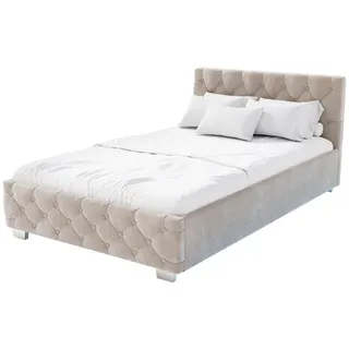 Juskys Nizza 120 x 200 cm beige inkl. Matratze