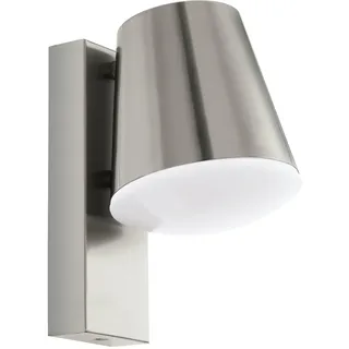 EGLO Außenleuchte Edelstahl/Kunststoff 24,0 cm IP44 dimmbar Silber/Weiß