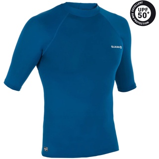 UV-Shirt kurzarm Surfen UV-Top 100 kurzarm Herren blau, blau|türkis, XS