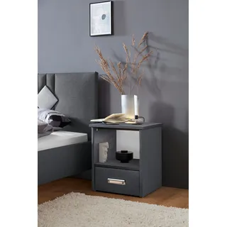 Westfalia Schlafkomfort Nachtschrank Brilon 45 x 45 x 53 cm Schwarz