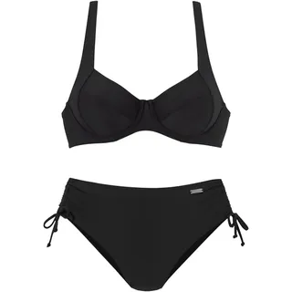 LASCANA Bügel-Bikini Damen Schwarz 46 Cup E