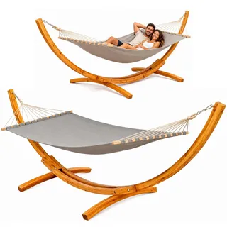 AMANKA Hängematte 325 x 120 cm Grau