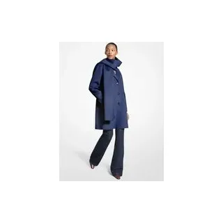 MK Schalmantel aus Wollmischgewebe - Blau - Michael Kors - XXL