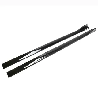 WLLLLa Car Seitenschweller für BMW 1 Series F20 4 Door 2012-2019,Autos Seitenschweller Rocker Splitter Side Winglet Wing Diffusor Karosserie-Kit,A-Black