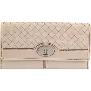 Damen Geldbörse Fossil Wmns Leder Geldbörse Maddox Creme