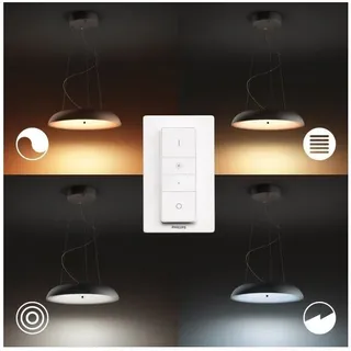 Philips Hue 8719514341074 LED Hängende Deckenleuchte Amaze 1x25w | 2750-2900lm | 2200-6500k - White Ambiance, Bluetooth, dimmbare, Fernbedienung, schwarz