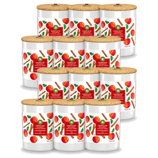 12 x Air Wick Duftkerze Kaneel & Obstgarten Apfel 185g - Vorteilspackung - 12 Stücke