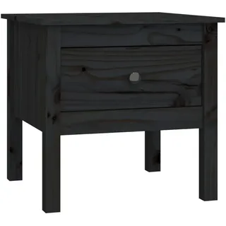 vidaXL Beistelltisch Schwarz Kiefer 50 x 50 x 49 cm