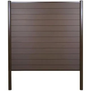 MCW Windschutz 190 x 0 cm Braun WPC