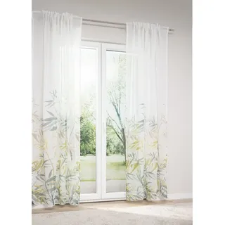 LYSEL® Vorhang Zugbandschal Miria (1 St), transparent, HxB 245x145cm grün