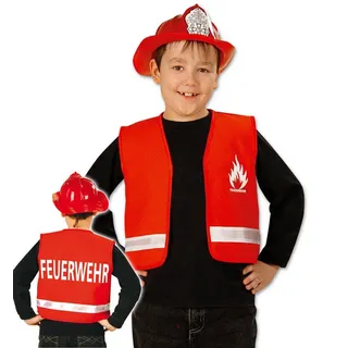 Fries 15536 Weste Feuerwehr, rot PB, Größe 128