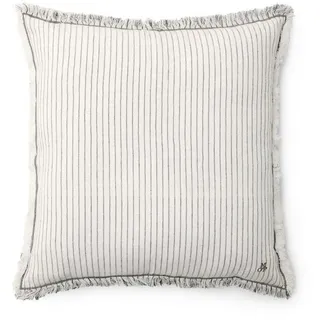 Marc O'Polo Home Dekokissen Fine Stripe, aus Bio-Baumwoll-Leinen-Mix mit Streifen grau rechteckig | 40 cm x 60 cm