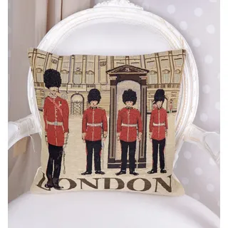 Gobelin Kissen London Dekokissen Beefeaters Kissenhülle 40x40 cm England kdk014 Palazzo Exclusiv