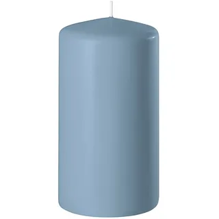 Wenzel Stumpenkerze H 10 cm SAFE CANDLE, Blau - Paraffinwachs - 6 x 10 cm - selbstlöschend