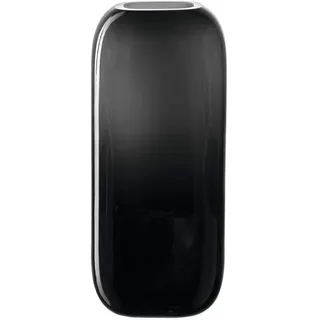 Leonardo Milano, Blumenvase aus grau gefärbtem Glas, handgefertigte Glasvase in modernem Design, Höhe: 21 cm, Breite 9 cm, 041652
