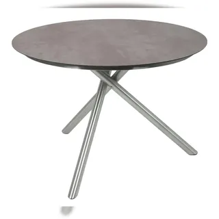 deluke HUGO Gartentisch Ø 110 x 75 cm Grau