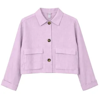 MAZINE Blouson Mazine Short Linen Jacket - Sommerjacke lila L