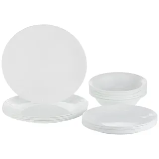 Corelle Bella Faenza Geschirr-Set, Weiß, 18-teilig