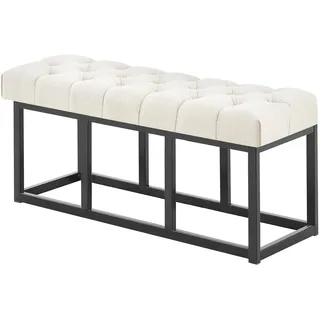 deluke Sitzbank MEXICO Stoff Creme 100 x 38 x 46 cm