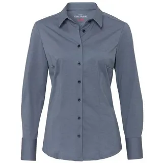 Pure Langarmbluse blau XXL
