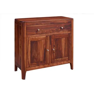 MASSIVMOEBEL24.DE Sideboard 88 x 85 x 40 cm Walnuss Geölt
