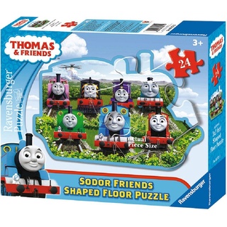 Ravensburger Puzzle Thomas & Friends Kinderpuzzle - Zug - Lokomotive Rätsel, 24 Puzzleteile, Thomas und seine Freunde - Sodor Friends bunt