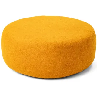 myfelt Pouf Ockergelb Filz Colour Pouf, 100% reine Schurwolle, Erhältlich in verschiedenen Größen gelb 38 cm x 14 cm
