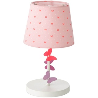 Vertbaudet Kinder Nachttischlampe „Schmetterlinge“, rosa