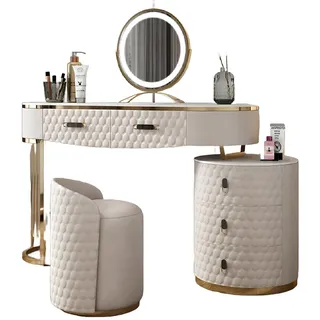 JVmoebel Schminktisch Luxus Schminktisch aus Holz mit modernem Design in Weiß (1-St., Schminktisch, Ohne Hocker), Made in Europa weiß