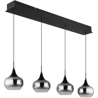GLOBO LUI 1-flg. 90 cm rund schwarz Metall