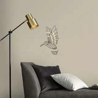 Wandbild ART FOR THE HOME "Vogel", schwarz (farbe bild(er): schwarz), B:26cm H:36cm T:2,5cm Ø:2,5cm, Metall, Bilder, Luxus Metal Art Wanddeko