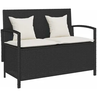 vidaXL Gartenbank 114 x 57 x 87 cm Schwarz
