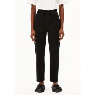 ARMEDANGELS Damen Mom Jeans recycelter Baumwoll Mix Comfort Stretch / schwarz 27/32