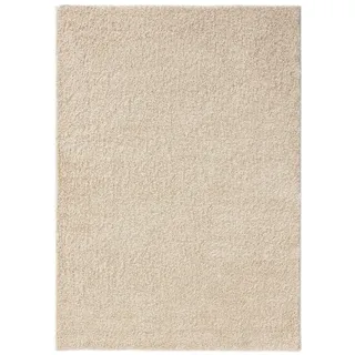 benuta Basic Hochflorteppich Soho - Cream 60x120 cm - Kuschelig Weicher Teppich im Minimalistischen Look - Pflegeleicht - Fußbodenheizung Geeignet